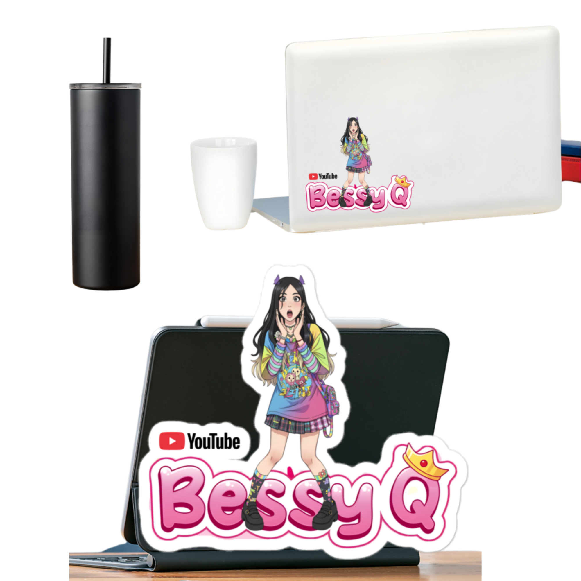 Bessy Q Harajuku Bubble-free Stickers